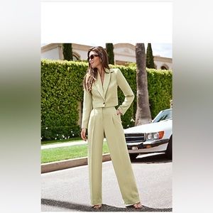 Express Super High Waisted Pleated Wide Leg Pant